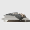 Biała lakierowana rama łóżka z płyty MDF 160 x 200 cm
